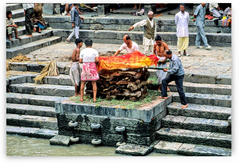 Cremation ceremony at Pashupatinath in Kathmandu Nepal by Marco Brivio
