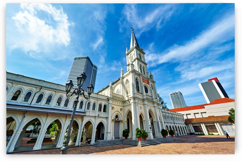Visitors explore Chijmes Convent and Caldwell House in Singapore by Marco Brivio