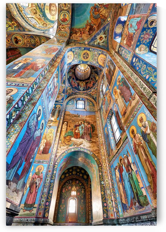 Distinctive art in Church of the Savior on Spilled Blood by Marco Brivio