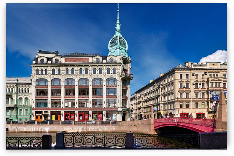 Historical buildings along Moyka River in Saint Petersburg by Marco Brivio