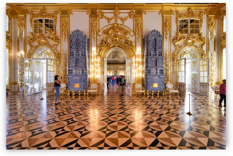 Visitors explore Catherine Palace in Saint Petersburg Russia by Marco Brivio
