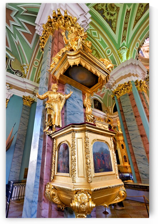 Visitors admire Peter and Paul Cathedrals architecture by Marco Brivio