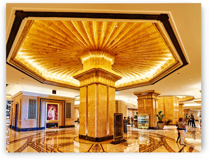 Elegant interior design at Abu Dhabi Emirates Palace Hotel by Marco Brivio