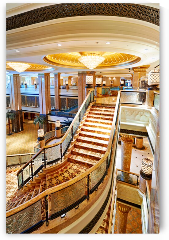 Visit the grand staircase at Emirates Palace Abu Dhabi by Marco Brivio