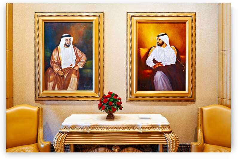 Portraits of leaders at Emirates Palace Hotel in Abu Dhabi by Marco Brivio