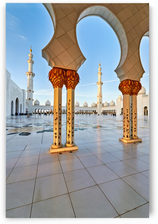 Visit to Sheikh Zayed Grand Mosque in Abu Dhabi at dawn by Marco Brivio