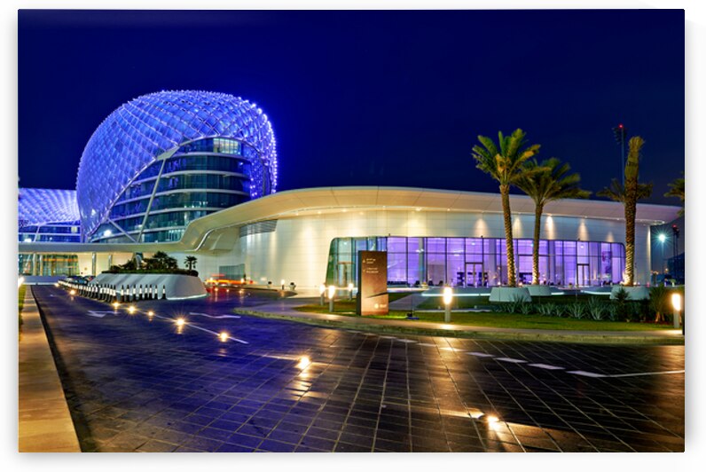 Explore W Abu Dhabi Yas Island at night in Abu Dhabi by Marco Brivio