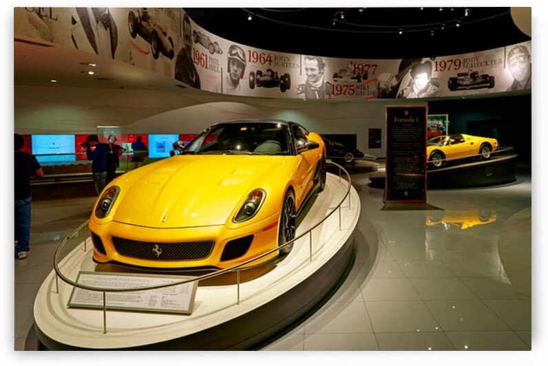 Ferrari showcase at Ferrari World amusement park in Abu Dhabi by Marco Brivio