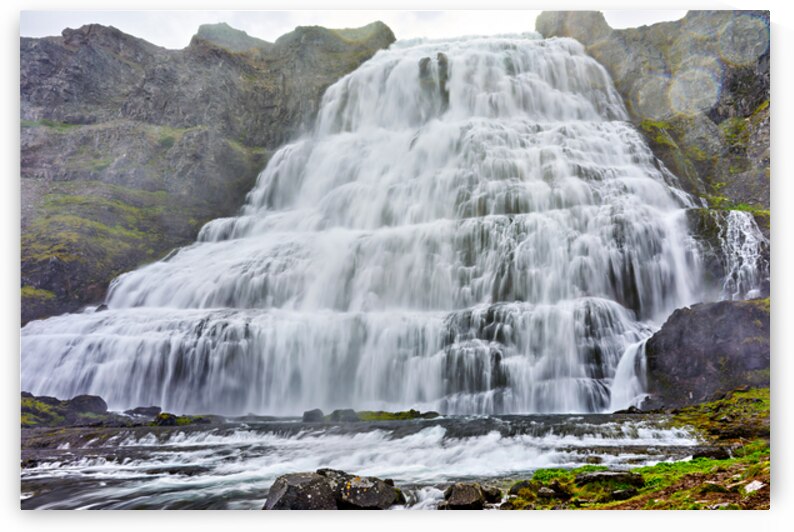 Visiting Dynjandi Waterfall in Iceland during daytime by Marco Brivio