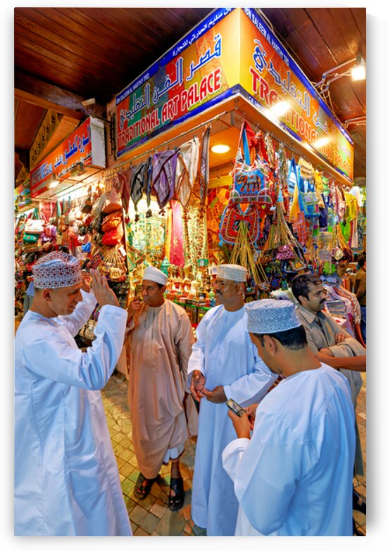 Crafts and conversations at mutrah souq in muscat oman by Marco Brivio
