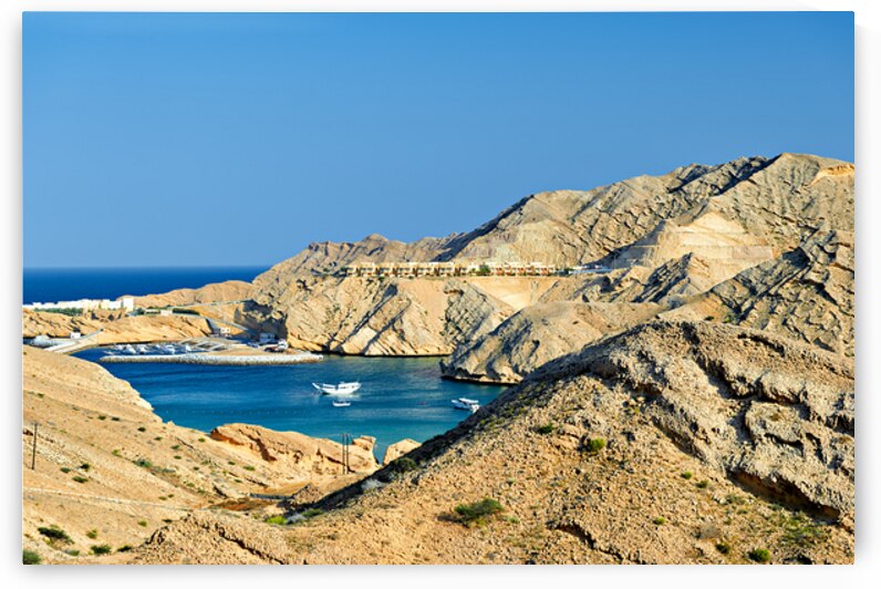 Stunning view of Muscat coastline and mountains by Marco Brivio