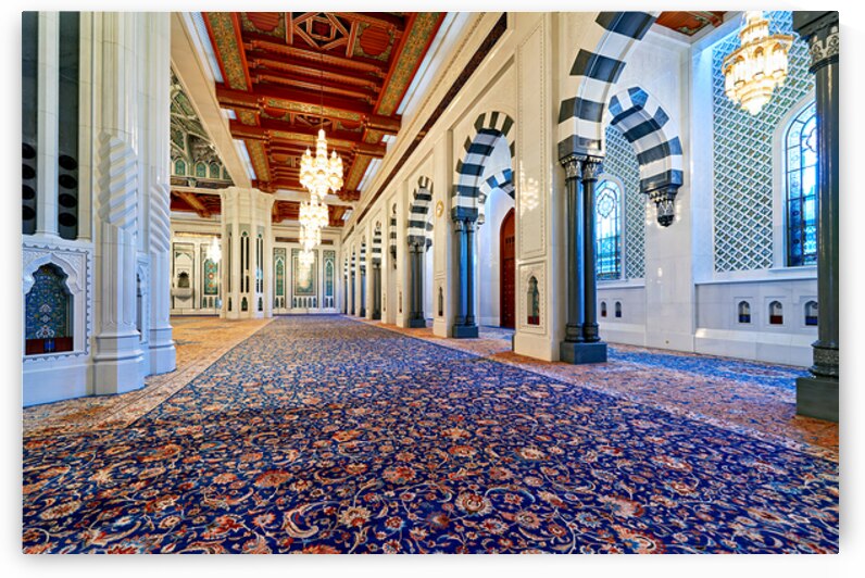 Exploration of Sultan Qaboos Grand Mosque interior in Muscat by Marco Brivio