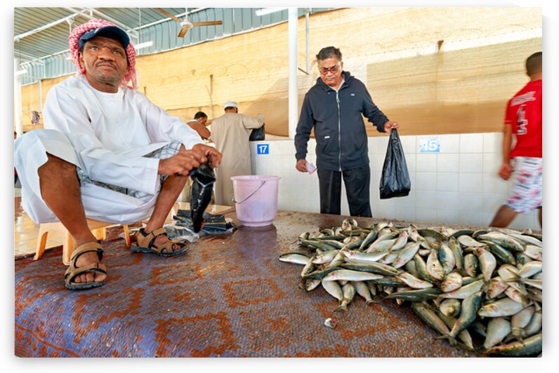 Fish market in Muscat Oman shows local trade activity by Marco Brivio