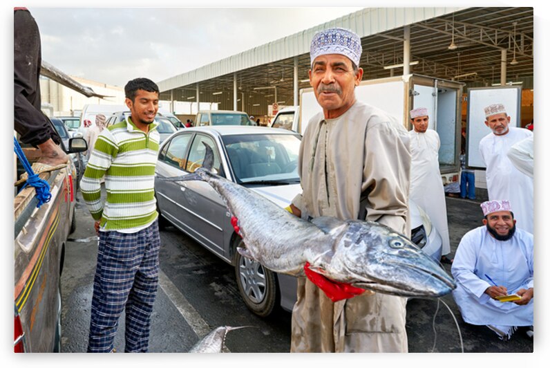 Fish market activity in Muscat Oman during the day by Marco Brivio