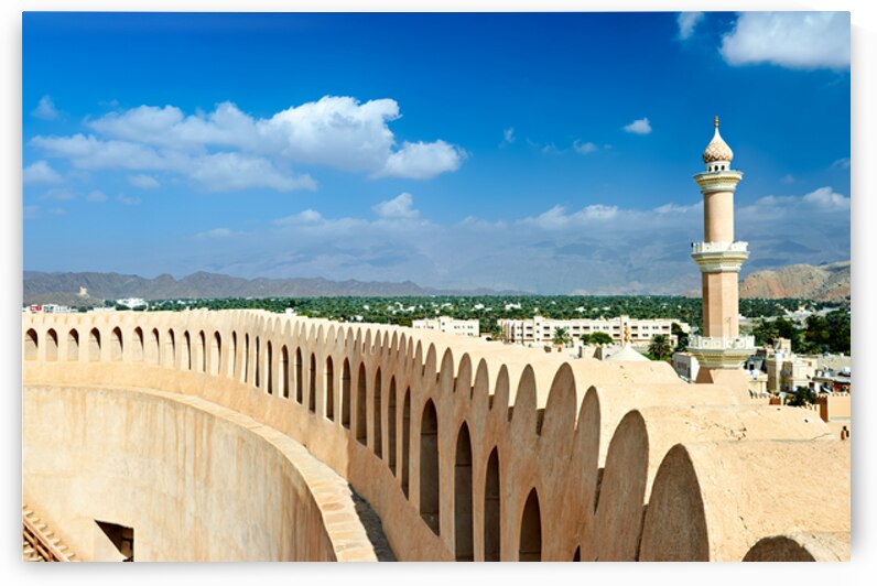 Visit the historic Nizwa Fort in Oman with a view by Marco Brivio