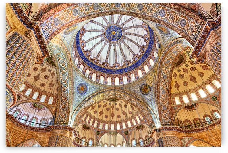 Exploring the interior of the Blue Mosque in Istanbul Turkey by Marco Brivio