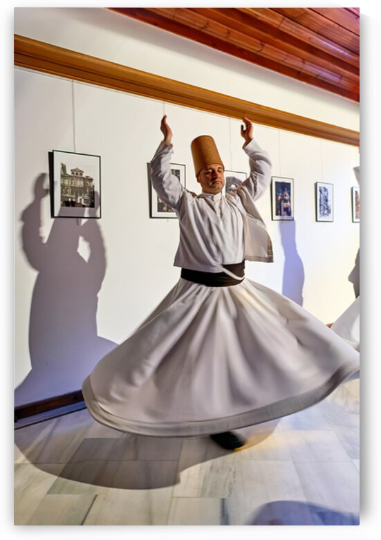 Dervishes perform in Istanbul at a Sufi event by Marco Brivio