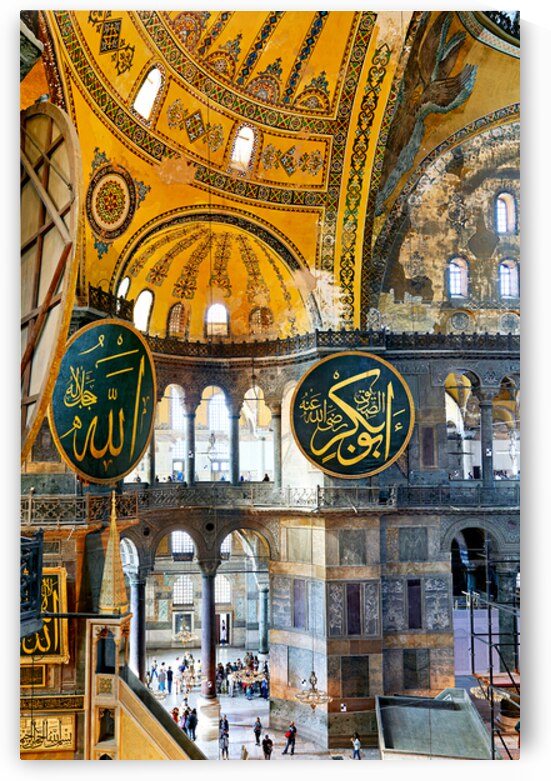 View from interior of Hagia Sophia Grand Mosque in Istanbul by Marco Brivio