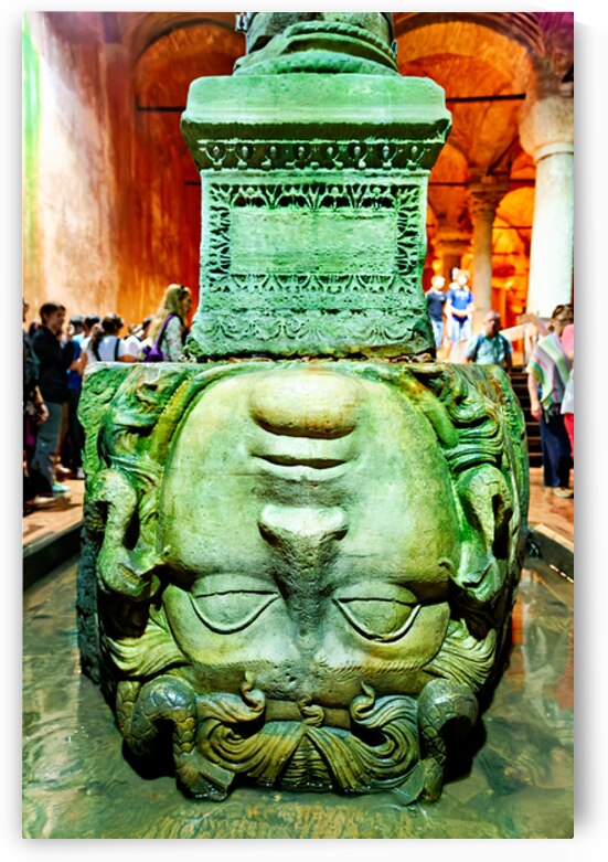 Visit to basilica cistern in istanbul turkey with medusa head by Marco Brivio