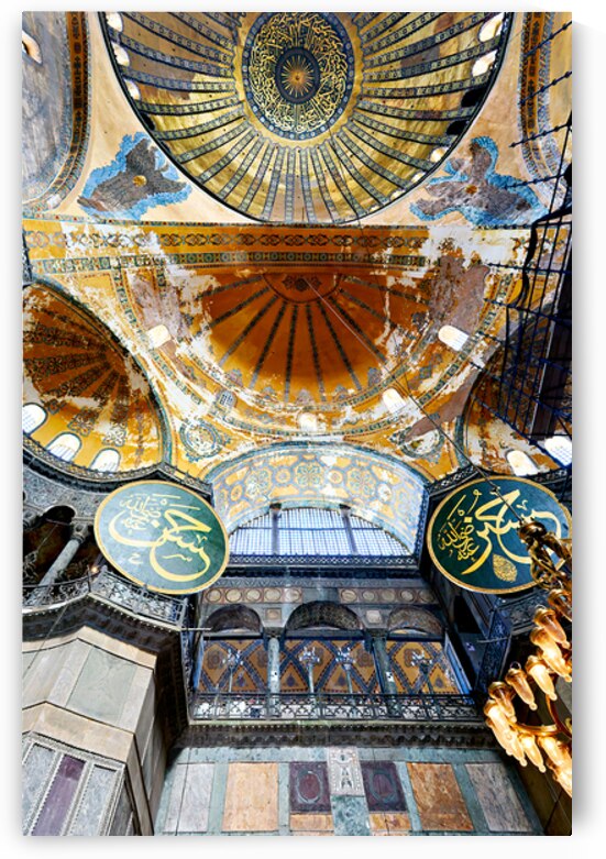 View of Hagia Sophia dome in Istanbul Turkey by Marco Brivio