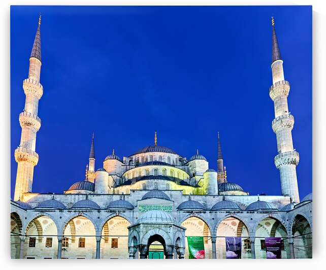 Visit to the Blue Mosque in Istanbul at night by Marco Brivio