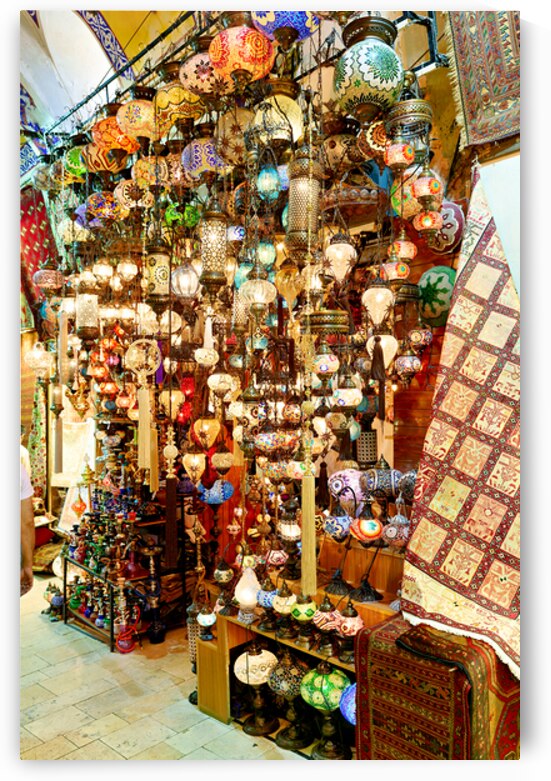Exploring the Grand Bazaar in Istanbul Turkey with lamps by Marco Brivio