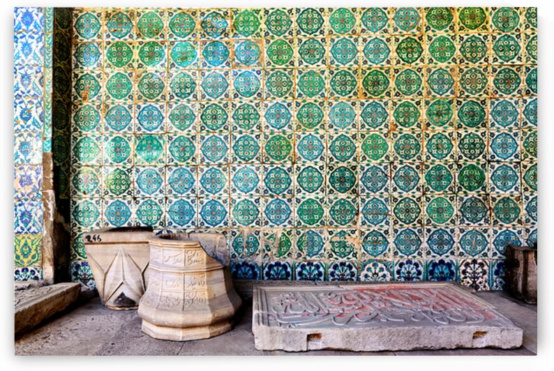 Exploring mosaic tiles and stone work in Topkapi Palace by Marco Brivio