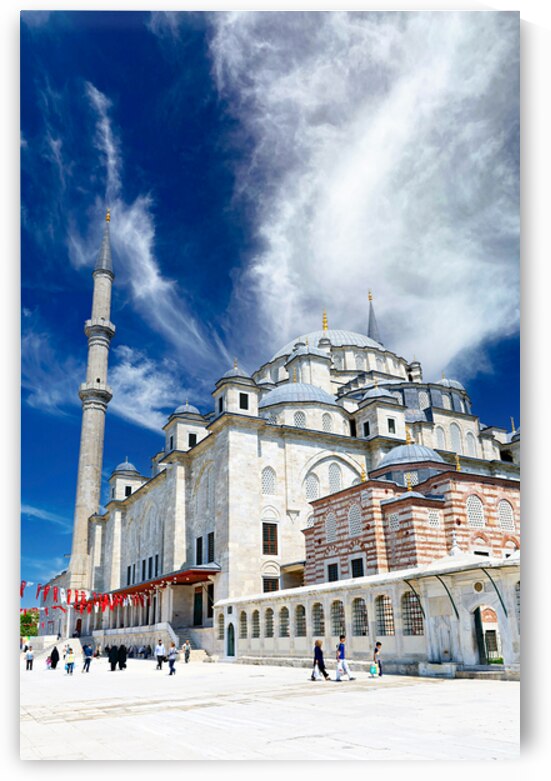 Visit to Fatih Mosque in Istanbul Turkey during sunny day by Marco Brivio