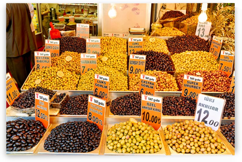 Visit to the Grand Bazaar in Istanbul at the olive stall by Marco Brivio