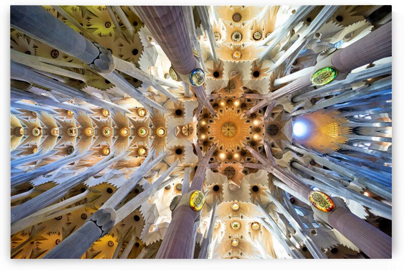 Visitors admire the Sagrada Famílias interior by Marco Brivio