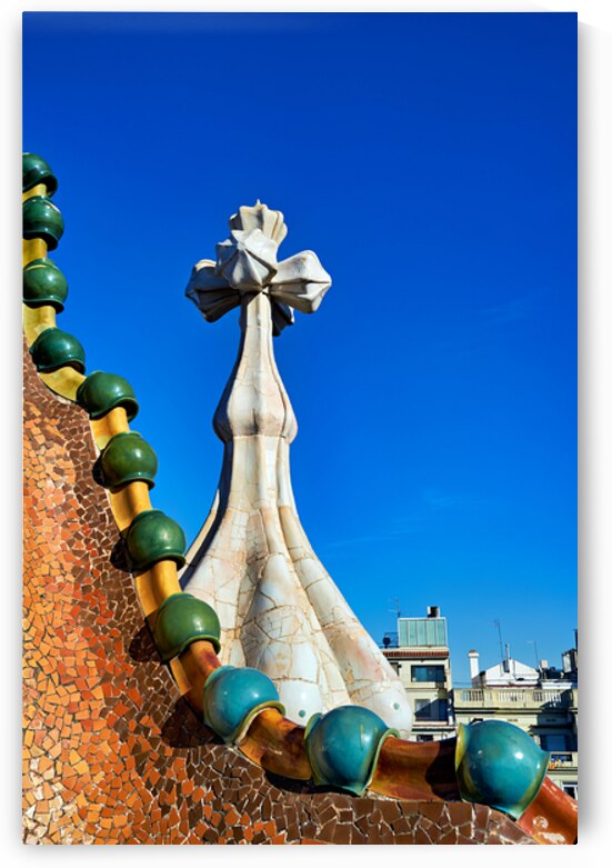 Renowned Casa Batllo details in Barcelona Catalonia by Marco Brivio