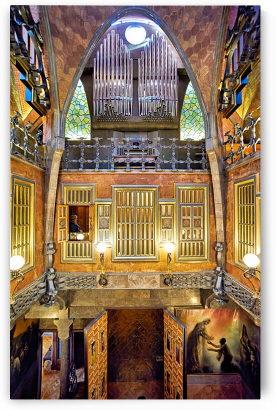 Palau Guell interior view showing architecture and details by Marco Brivio