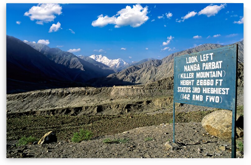 View of Nanga Parbat Peak in the Karakoram range Pakistan by Marco Brivio