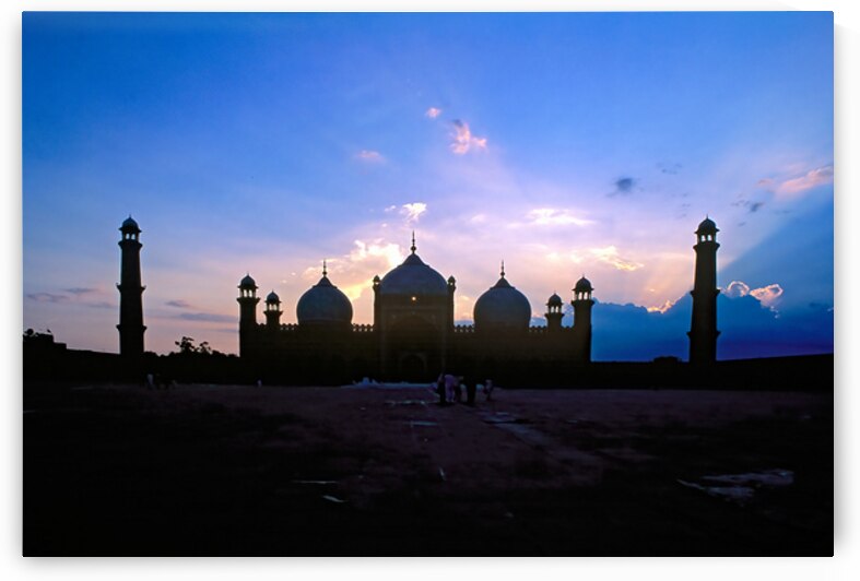 Sunset view of Badshahi Mosque in Lahore Pakistan by Marco Brivio
