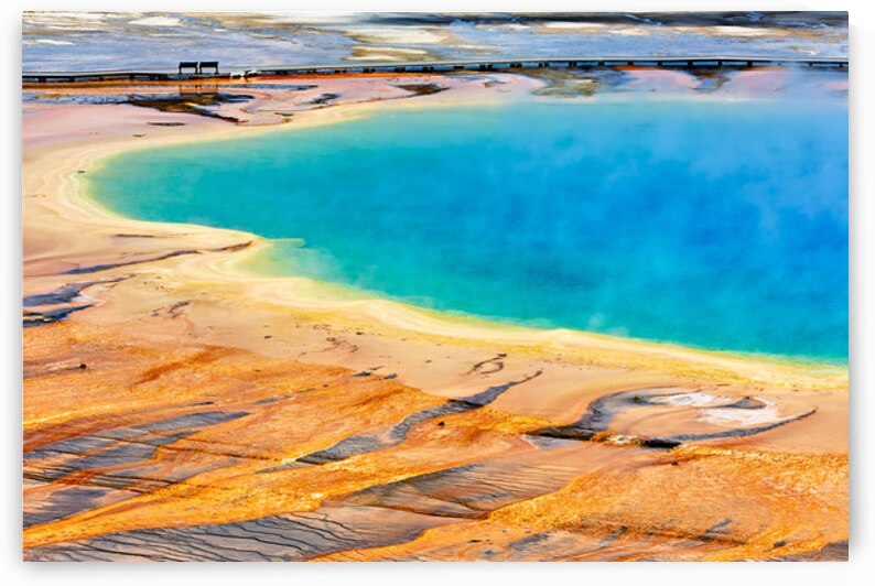 Explore grand prismatic spring in yellowstone national park by Marco Brivio