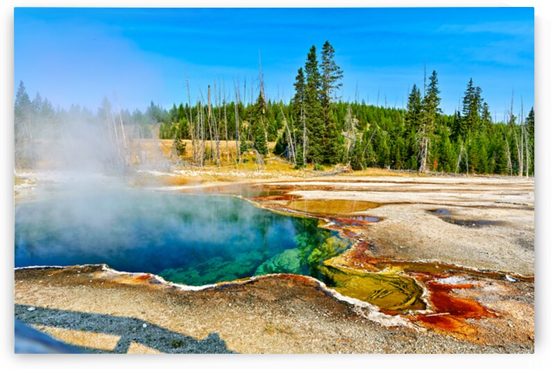 Visit abyss pool at yellowstone national park in usa by Marco Brivio