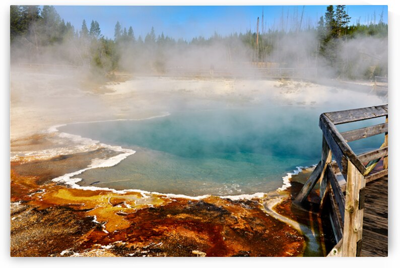 View of abyss pool in yellowstone national park usa by Marco Brivio