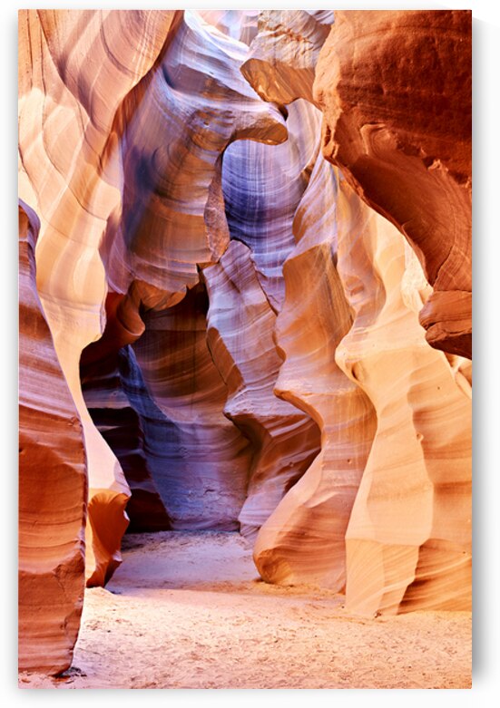 Exploring Antelope Slot Canyon in USA during the day by Marco Brivio