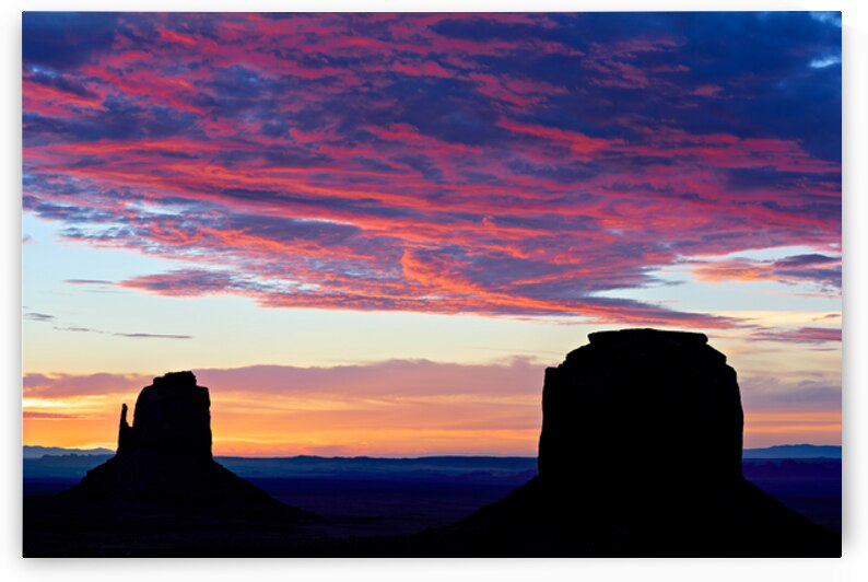 Sunset over Monument Valley near the Navajo Nation by Marco Brivio