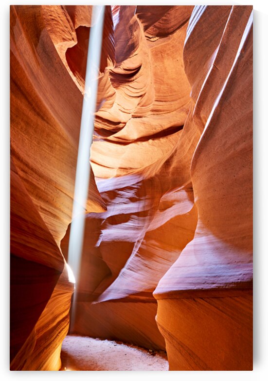Exploring Antelope Slot Canyon in the USA at midday by Marco Brivio