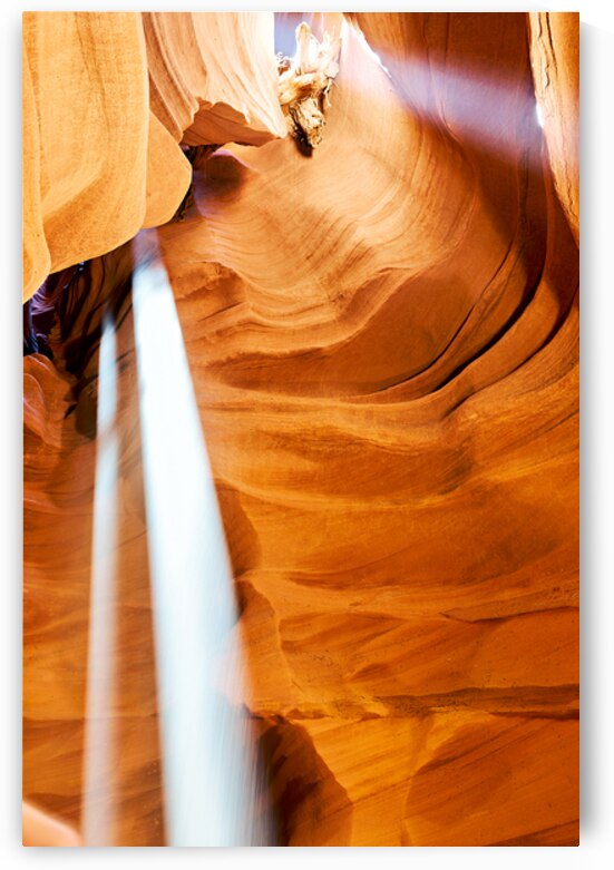 Exploring Antelope Slot Canyon in the USA during daylight hours by Marco Brivio