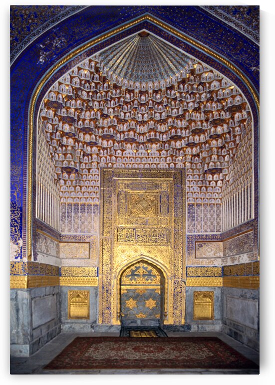 Details of a historic structure in Samarkand Uzbekistan by Marco Brivio