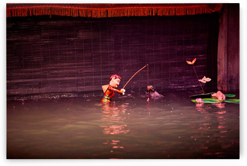 Water puppet show takes place in Hanoi Vietnam by Marco Brivio