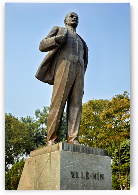 Statue of Lenin stands tall in Hanoi Vietnam by Marco Brivio