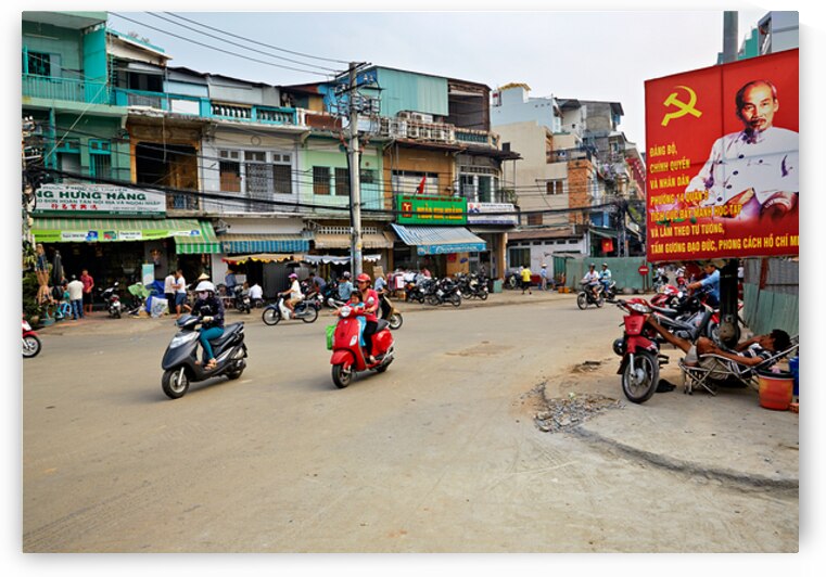 Busy streets of Ho Chi Minh City in Saigon during the day by Marco Brivio