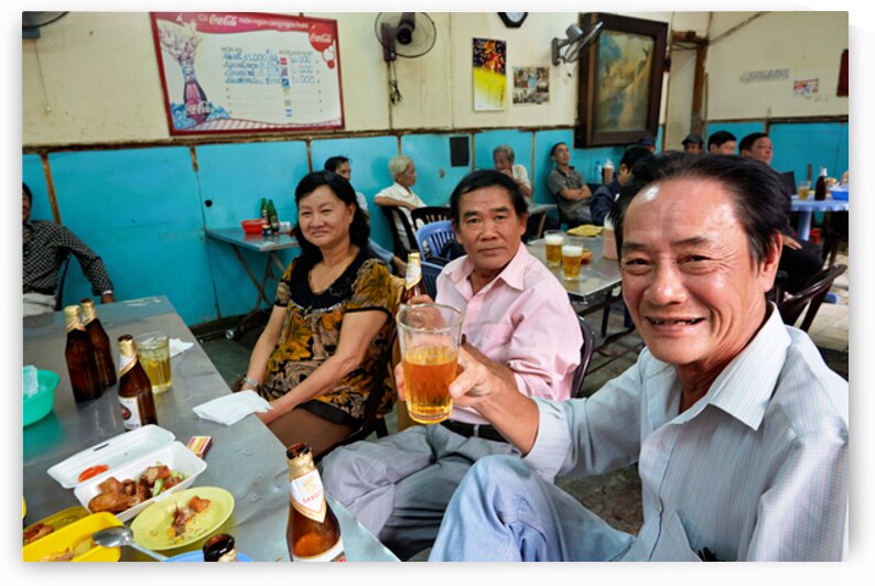 People enjoying time together in a cafe in Ho Chi Minh City by Marco Brivio