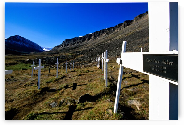 Memorial site in Longyearbyen Svalbard Archipelago Norway by Marco Brivio