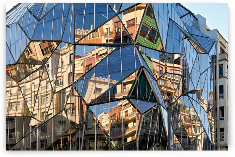 Modern building reflects city life in Bilbao Spain by Marco Brivio