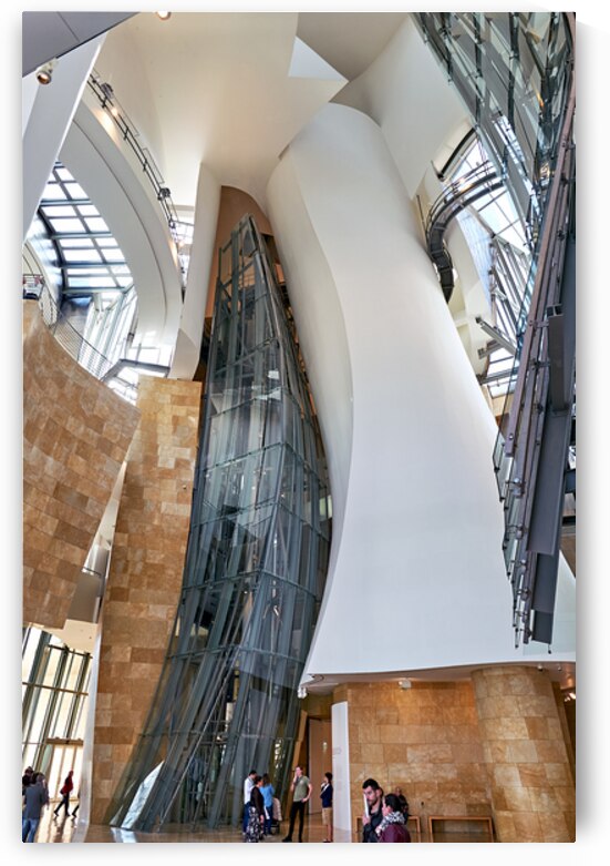 Visit to Guggenheim Museum in Bilbao Spain during the day by Marco Brivio