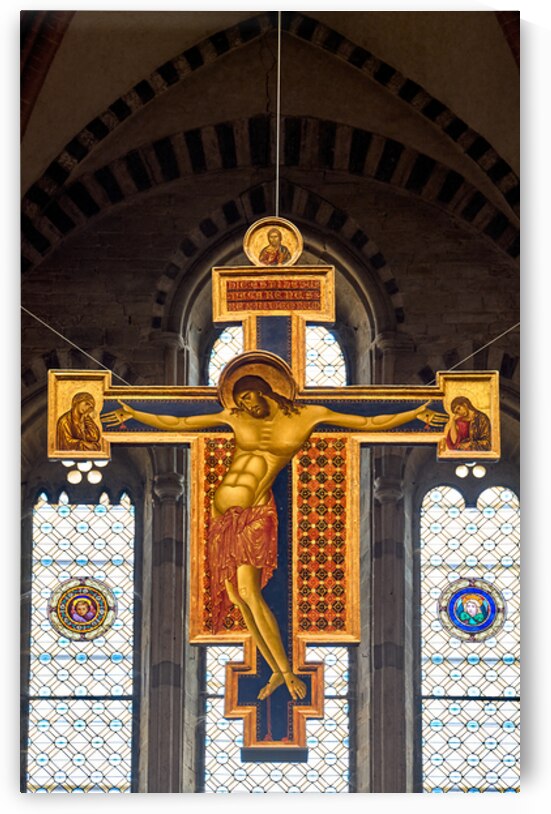 Cimabue painted crucifix in Basilica of San Domenico Arezzo by Marco Brivio